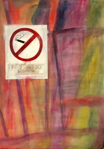 “Prohibido fumar”